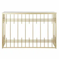 Console DKD Home Decor Crystal Black Golden Metal 120 x 40 x 81 cm