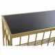 Console DKD Home Decor Crystal Black Golden Metal 120 x 40 x 81 cm