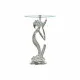 Side table DKD Home Decor Transparent Aluminium Crystal Silver (46 x 46 x 72 cm)