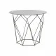 Side table DKD Home Decor Black Metal Crystal Golden (70 x 70 x 60 cm)