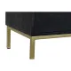 Mueble de TV DKD Home Decor Negro Metal Dorado Madera de mango (147 x 40 x 51 cm)