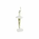 Decorative Figure DKD Home Decor 13,5 x 12,5 x 40 cm Golden White Resin Ballet Dancer