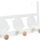 Door Coat Rack DKD Home Decor 8424001835553 Birds White Black Metal MDF Wood 28,5 x 9,5 x 16 cm (2 Units)