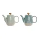 Tetera DKD Home Decor 8424001793235 Azul Verde Gres 1 L 22,5 x 12 x 16,5 cm (2 Unidades)