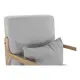 Sillón DKD Home Decor MB-179429 Gris Natural Gris claro Madera de caucho Sixties 66 x 88 x 78 cm