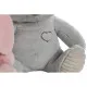 Fluffy toy Home ESPRIT White Brown Grey Pink Polyester Animal 25 x 20 x 28 cm (4 Units)