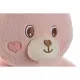 Peluche Home ESPRIT Marrón Gris Rosa Poliéster Animal 28 x 22 x 32 cm (4 Unidades)