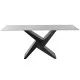 Dining Table Home ESPRIT Black Metal Ceramic 180 x 90 x 75 cm