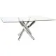 Dining Table DKD Home Decor Transparent Metal Crystal 150 x 90 x 75 cm