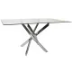 Dining Table DKD Home Decor Transparent Metal Crystal 150 x 90 x 75 cm