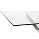 Dining Table DKD Home Decor Transparent Metal Crystal 150 x 90 x 75 cm