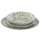 Set de Vajilla Home ESPRIT Blanco Verde Porcelana Floral 27 x 27 x 2 cm 18 Piezas