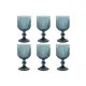 Set of cups Home ESPRIT Blue Crystal 8 x 8 x 14,5 cm (6 Units)