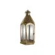 Portavelas Home ESPRIT Dorado Metal Cristal 23 x 23 x 48 cm