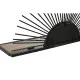 Shelves Home ESPRIT Black Natural Metal MDF Wood 58 x 10,5 x 28 cm Wall