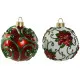 Christmas Bauble Home ESPRIT Red Green Resin 24 x 24 x 28 cm (2 Units)