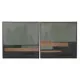 Painting Home ESPRIT Black Green Modern Urban 100 x 4 x 100 cm (2 Units)