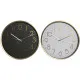 Wall Clock Home ESPRIT White Black Aluminium 30 x 4,3 x 30 cm (2 Units)