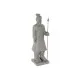 Decorative Figure Home ESPRIT Grey Golden Oriental Warrior 35 x 32 x 118 cm
