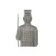 Decorative Figure Home ESPRIT Grey Golden Oriental Warrior 35 x 32 x 118 cm