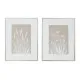 Canvas Home ESPRIT White Beige Flowers Scandinavian 62 x 4,5 x 82 cm (2 Units)