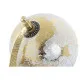 Globo Terraqueo Home ESPRIT Blanco Marrón PVC Madera de mango 24 x 8 x 19 cm