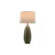 Lámpara de mesa Home ESPRIT Blanco Verde Gres 50 W 220 V 40 x 40 x 78 cm