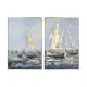 Painting Home ESPRIT Yachts Mediterranean 83 x 4,5 x 123 cm (2 Units)