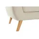 Sofá Chaise Longue DKD Home Decor Crema Madera de caucho 226 x 144 x 84 cm