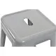 Taburete DKD Home Decor 43 x 43 x 76 cm Gris Metal