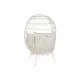Sillón de jardín DKD Home Decor Blanco Metal ratán sintético 99 x 71 x 147 cm