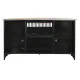 Mueble Auxiliar DKD Home Decor BAR Blanco Marrón Negro Aluminio Hierro Madera de mango 157 x 52 x 90 cm