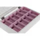 Caja para Relojes DKD Home Decor Blanco Rosa claro Cristal Madera MDF 29 x 20 x 9 cm (12 Unidades)