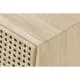 Mesita de Noche DKD Home Decor Natural Ratán Madera de Paulonia (43 x 33,7 x 56 cm)