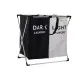 Laundry basket DKD Home Decor Foldable Double Metal Polyester (63 x 37 x 61 cm)