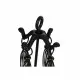 Fireplace Utensils DKD Home Decor Black Cast iron (21,5 x 21,5 x 66 cm)
