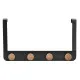 Perchero para Puertas DKD Home Decor (4 Colgadores) Metal Madera (35 x 2,5 x 20 cm)