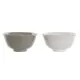 Bowl DKD Home Decor White Grey Porcelain Vintage 12,5 x 12,5 x 6,5 cm 2 Pieces