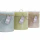Candle DKD Home Decor Vanilla Wax Basic (12 x 12 x 12 cm) (3 Units)
