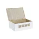Decorative box DKD Home Decor Natural MDF White (24 x 16 x 10 cm)