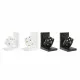 Bookend DKD Home Decor Black White Resin Dice (12 x 10 x 15 cm) (2 units)