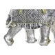 Decorative Figure DKD Home Decor Elephant Silver Golden Resin (22,5 x 10,7 x 21,5 cm) (2 Units)