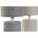 Lámpara de mesa DKD Home Decor 25W Beige Gris claro 220 V (14 x 14 x 27 cm) (2 Unidades)