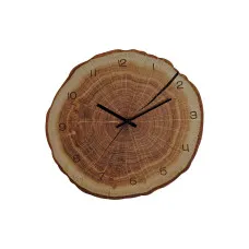 Wall Clock DKD Home Decor Wood MDF Wood (35 x 3 x 35 cm)