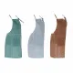 Apron with Pocket DKD Home Decor Brown Turquoise Polyester Cotton Green Sky blue (70 x 0.5 x 80 cm) (3 pcs)