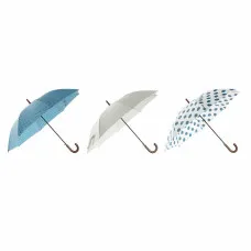 Umbrella DKD Home Decor Blue White 3 Pieces