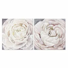 Painting DKD Home Decor Flower (80 x 3 x 80 cm) (2 Units)