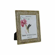Photo frame DKD Home Decor Crystal Golden Metal Arab (28,5 x 2 x 33,5 cm)