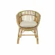 Garden chair DKD Home Decor White Multicolour Natural Metal 63 x 70 x 85 cm