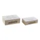 Juego de Cajas Decorativas DKD Home Decor Madera MDF (17 x 12 x 6 cm)